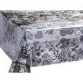 Double Face Emboss printed Gold Silver Tablecloth Rental